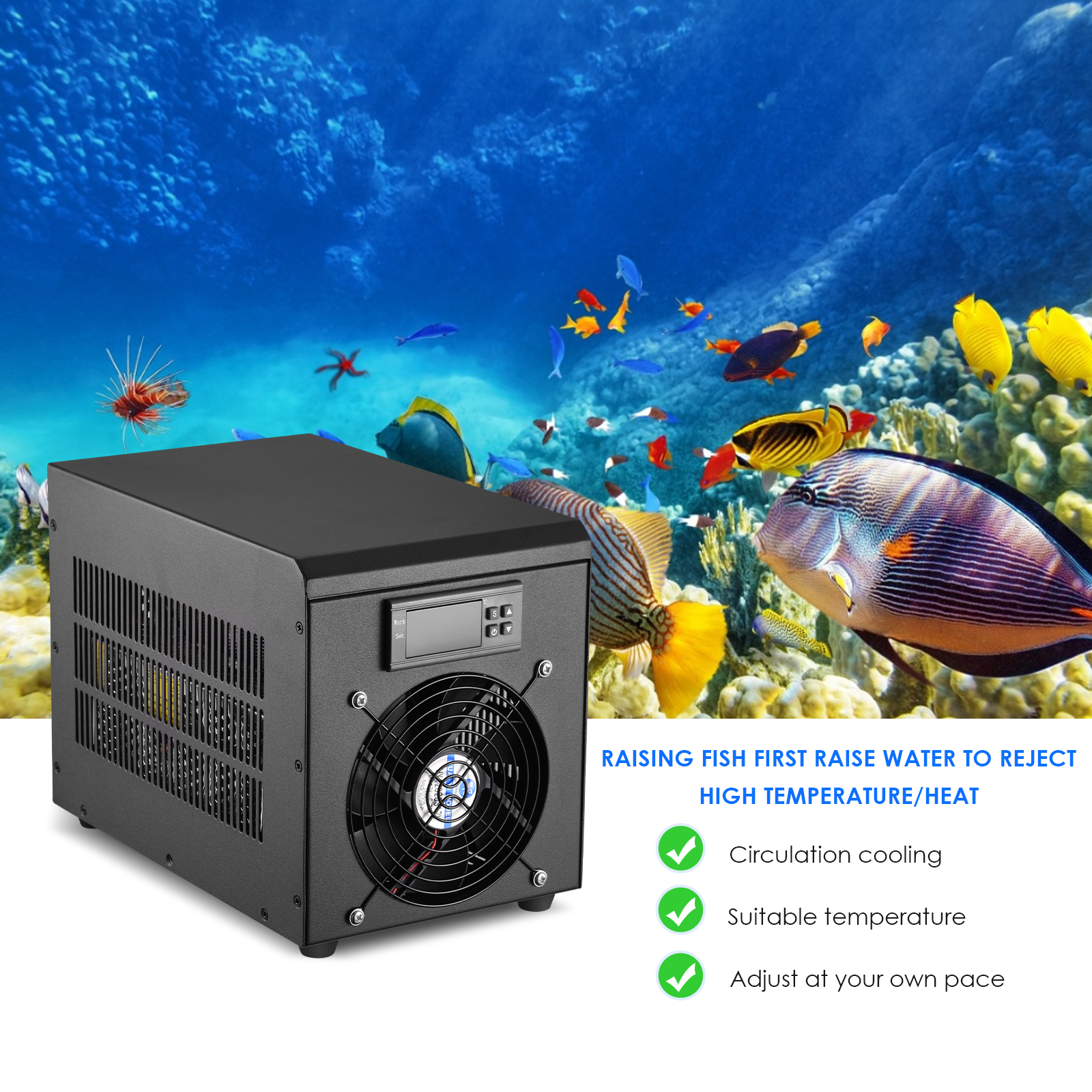 180W Aquarium Water Chiller 55 - Marine Aquarium Heater recensie en prijs