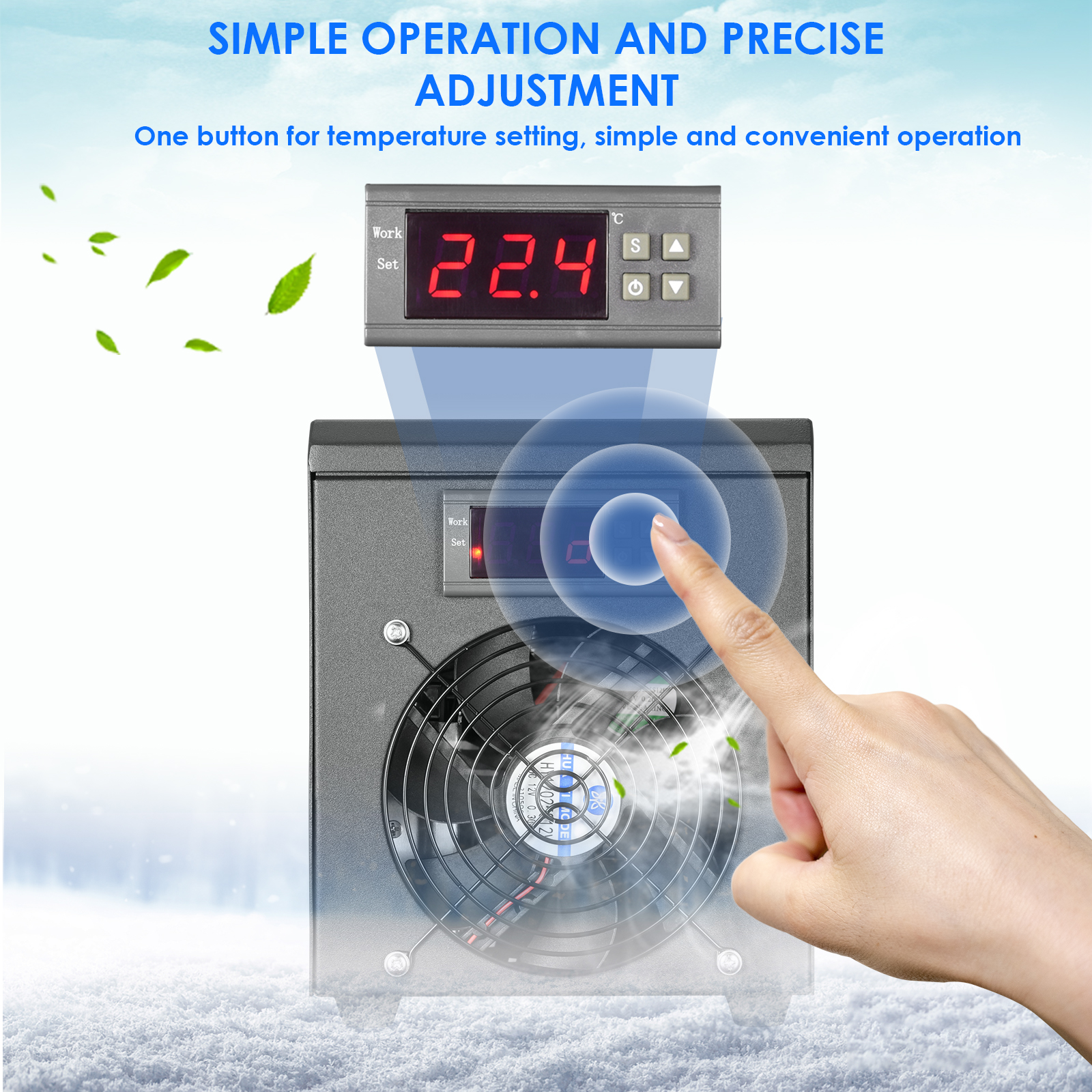 180W Aquarium Water Chiller 55 - Marine Aquarium Heater recensie en prijs