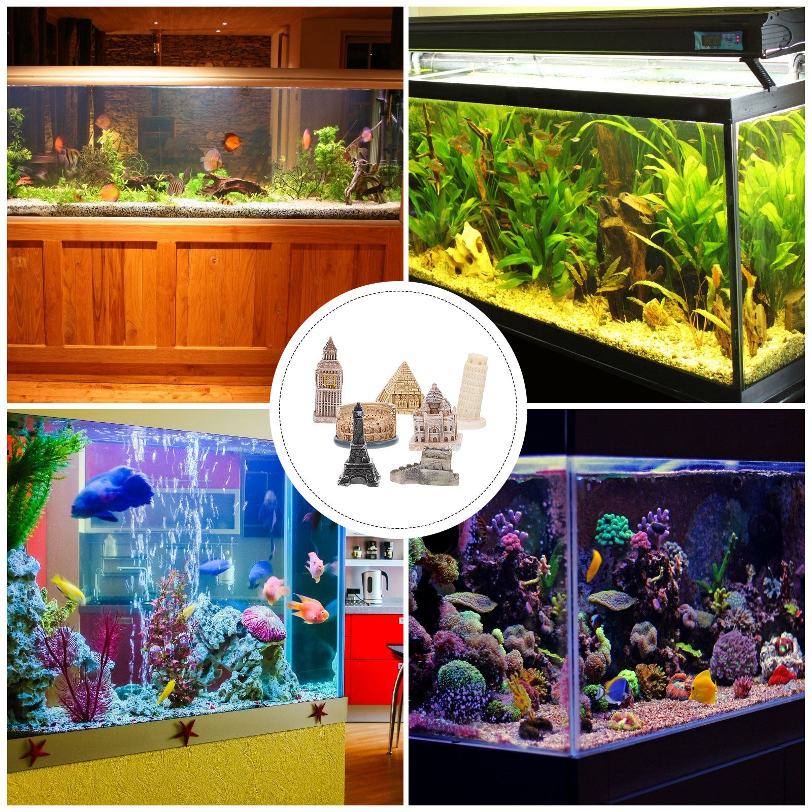 7Pcs Roman Sculpture Set Minia - Aquarium & Marine Museum Ums recensie en prijs