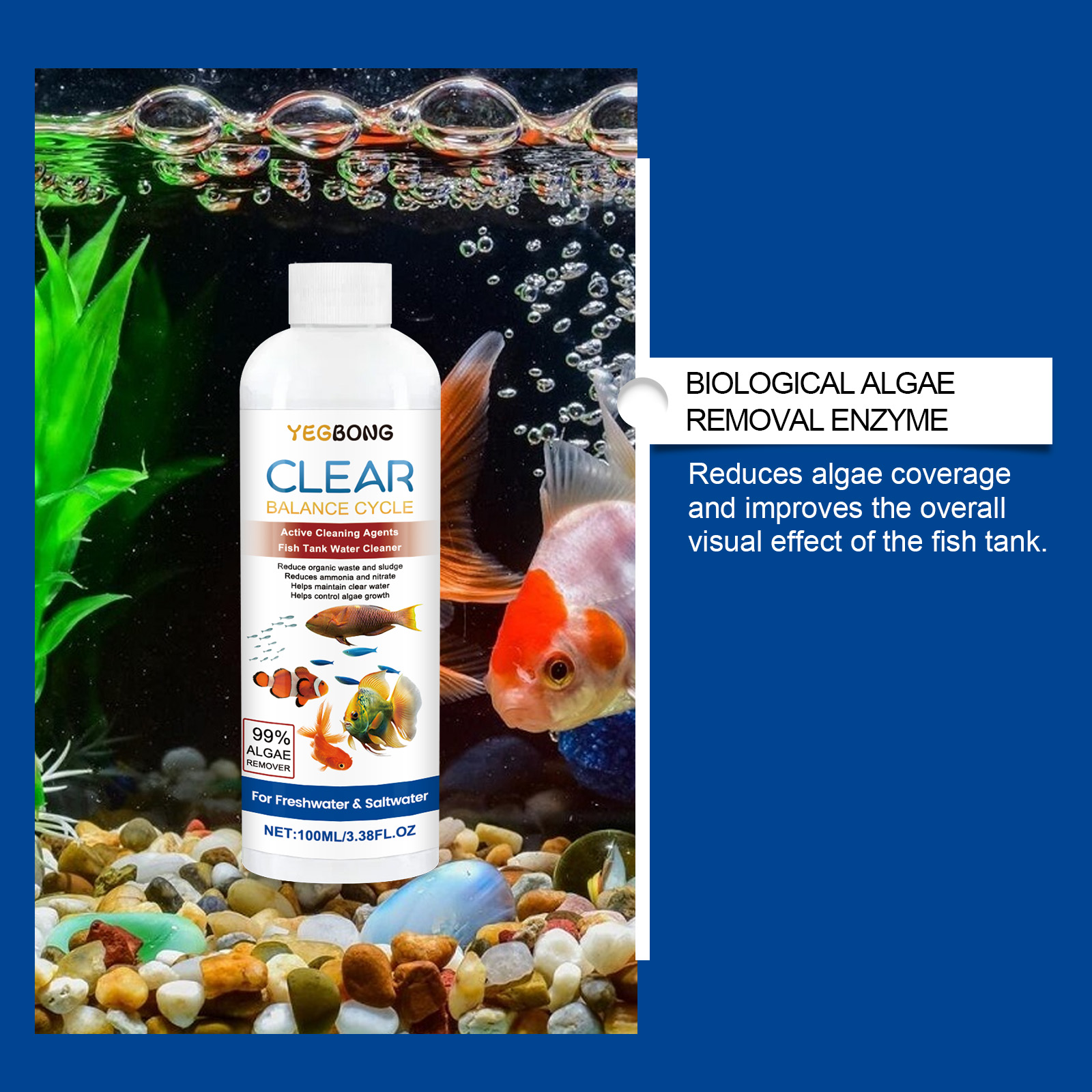 Aquarium Water Clarifier 100ml - Marine Aquarium Bacteria recensie en prijs
