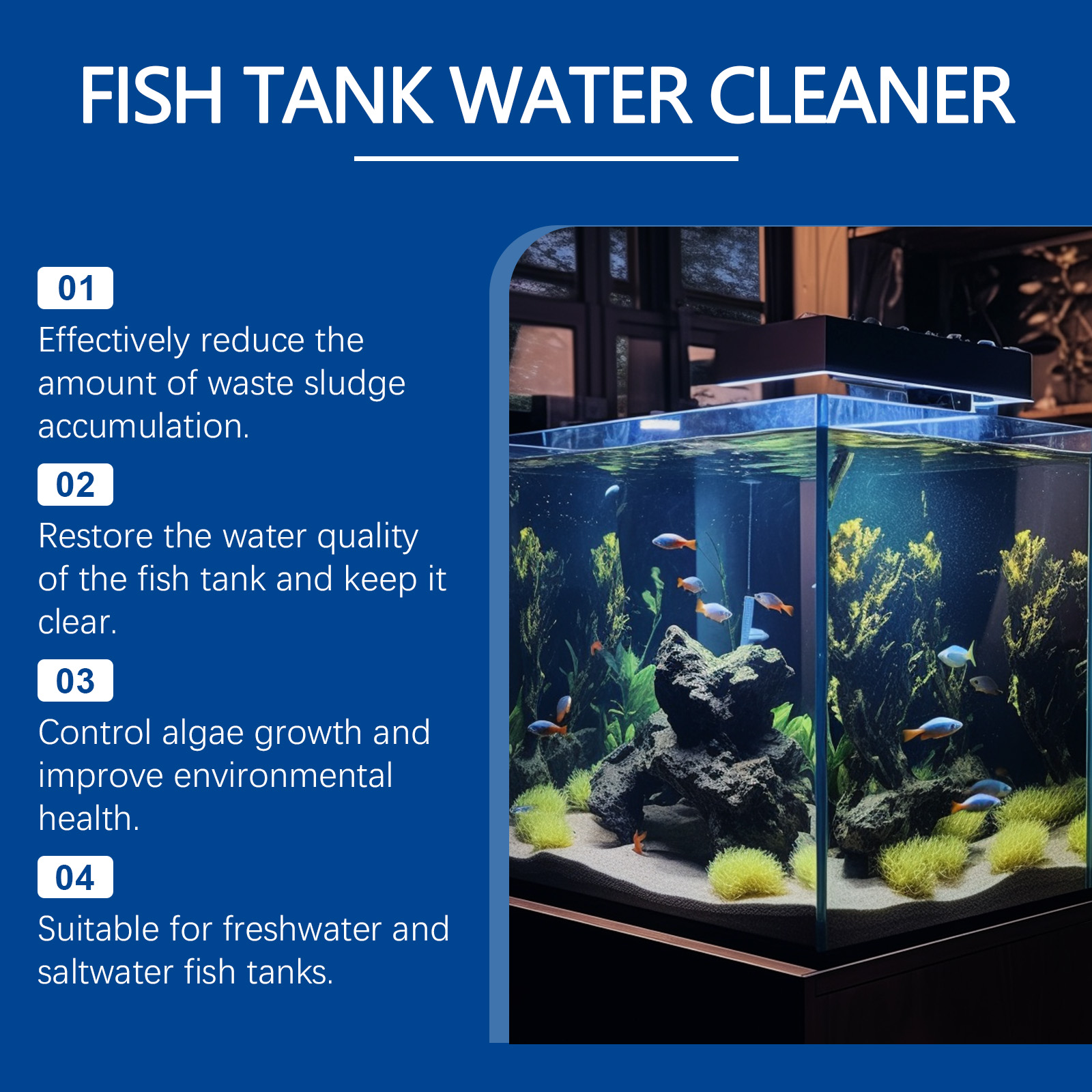 Aquarium Water Clarifier 100ml - Marine Aquarium Bacteria recensie en prijs
