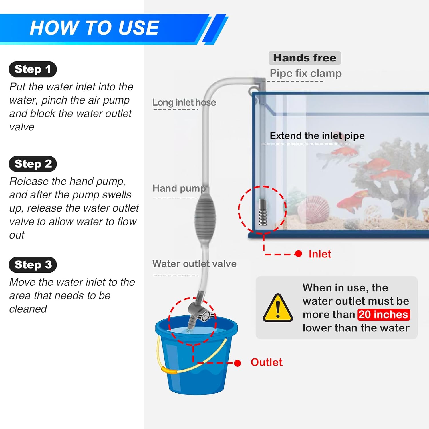 Large Fish Tank Aquarium Sipho - Marine Aquarium Bacteria recensie en prijs