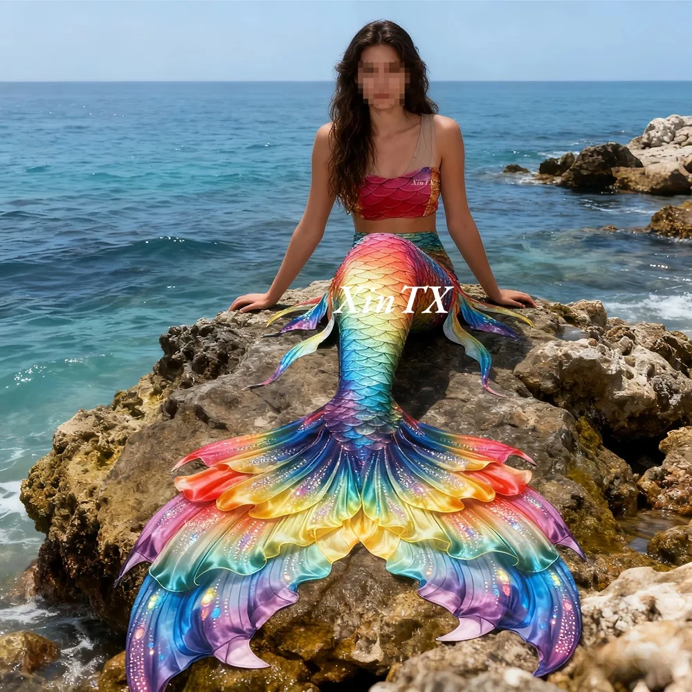 Mermaid tail rainbow-colored l - Aquarium & Marine Museum Ums recensie en prijs