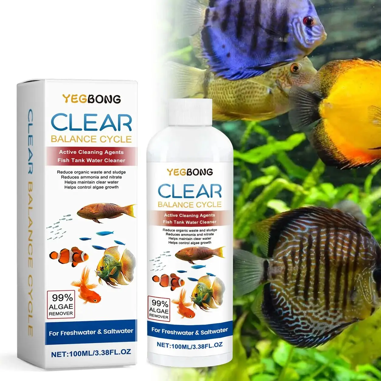 Algae Remover for Fish Tanks,  - Marine Aquarium Bacteria recensie en prijs