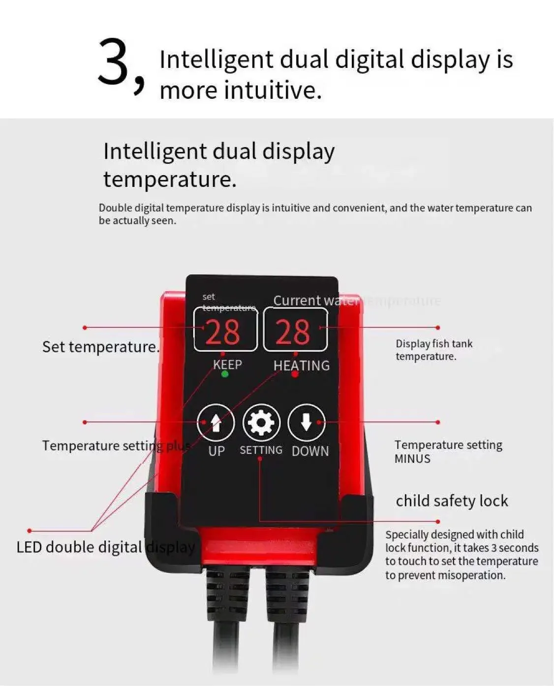 1000W Aquarium Submersible Hea - Marine Aquarium Heater recensie en prijs